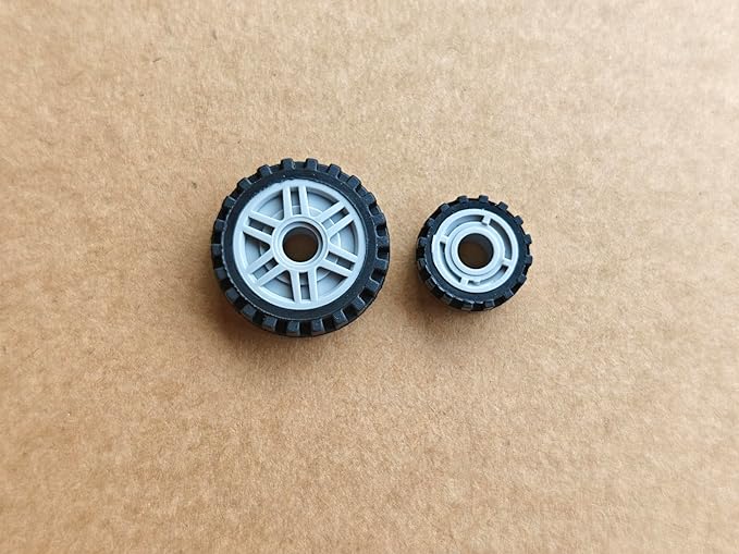 70 Pieces City Car Wheels and Axles Set,Car Parts Chassis Pieces Tires Building Blocks, Compatible with Lego for Kids Boys Toy