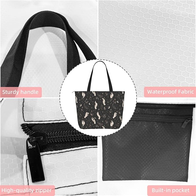 Christian Cross Jesus God Yoga Mat Bag for Women with Mats Bags Carrier Carryall Canvas Tote with Zipper Pocket, Polyester Gym Bag for Yoga Pilates Beach Travel Fitness Workout Gifts for Yoga Lovers