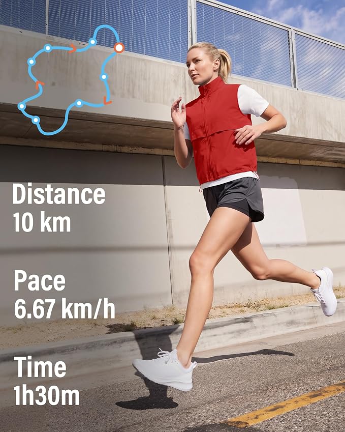 Women's Lightweight Running Vest Stand Collar Zip Up Summer Waistcoat Sleeveless Jacket for Golf Hiking Travel