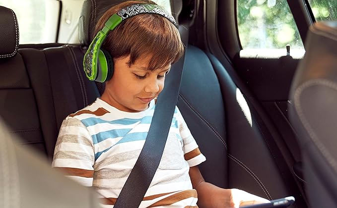 eKids Bluetooth Headphones for Kids, Wireless Headphones with Microphone, Includes Aux Cord (Ninja Turtles)
