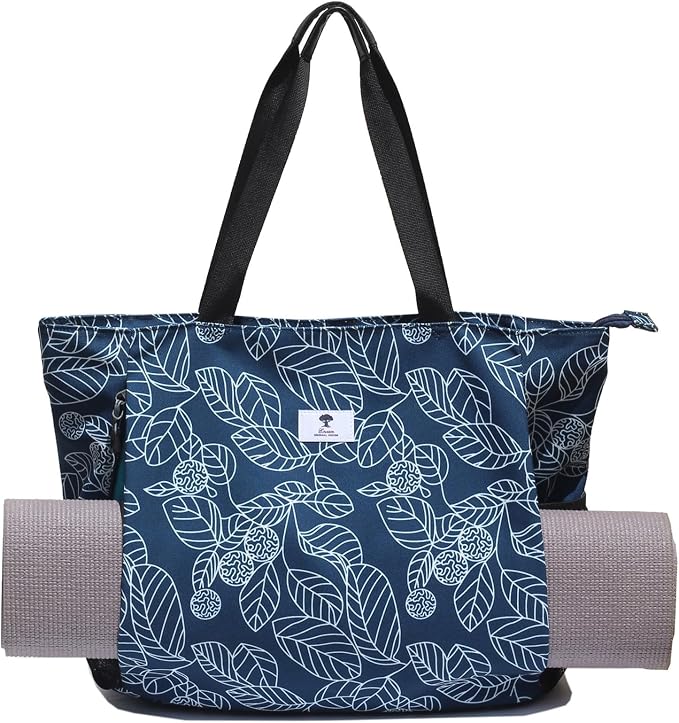 ESVAN Yoga Mat Bag Yoga Tote Carrier Shoulder Bag Carryall Tote for Office,Yoga,Pilates,Travel,Beach and Gym
