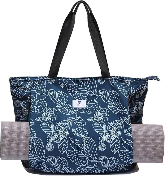 ESVAN Yoga Mat Bag Yoga Tote Carrier Shoulder Bag Carryall Tote for Office,Yoga,Pilates,Travel,Beach and Gym