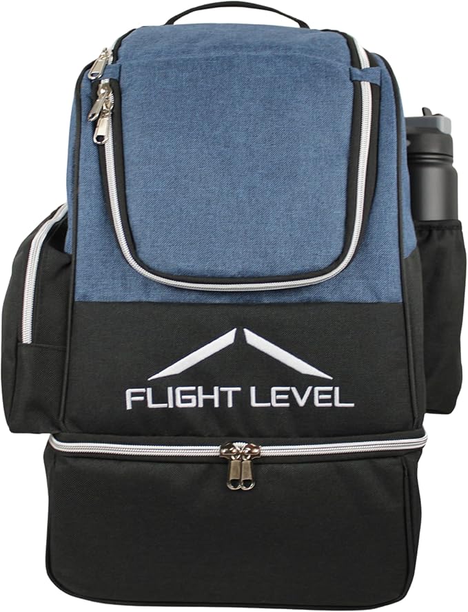Flight level Disc Golf Backpack with Insulated Cooler | Frisbee Disc Golf Bag | Large Capacity up to 20 Discs