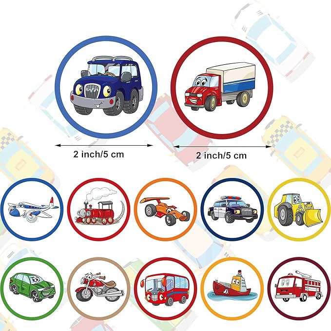 Chinco 120 Pcs Pee Targets for Boys Training Toilet Tinkle Flushable Paper Stickers You Pee on Boys Potty Training Targets Potty Aids Flushable Chart for Toddlers Use(Cars Styles)