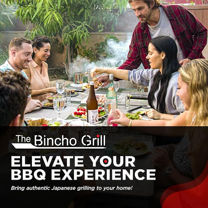 The Bincho Grill Classic Binchotan Charcoal 22lbs (2-Packs of 11lbs)– 100% Natural Hardwood for Japanese BBQ, Yakitori & Charcoal Grills. High Heat, Clean Burn, Low Smoke, No Spark