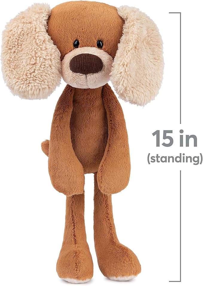GUND Take-Along Friends, Masi Puppy Dog Plush Stuffed Animal for Ages 1 and Up, Brown/Cream, 15"