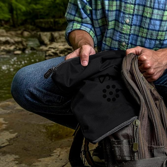 STNKY Bag Pro - Laundry Bag - Wash Bag for Health Workers, Sports, Fitness & Travel (XL, Black)