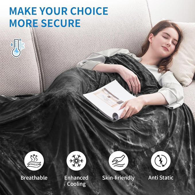 Guohaoi Cooling Blanket for Hot Sleepers and Night Sweats 90"x108" King | Arc-Chill Q-Max >0.5 Cool Fiber,100% Oeko-Tex Certified Lightweight Summer Blanket for Travel/Outdoor Ultra Cold Breathable