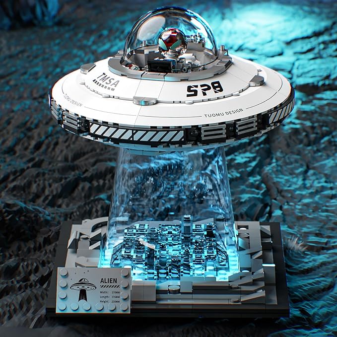 Space UFO Spaceship Building Sets, Galaxy Interstellar Spaceship Sets,Collection Creative Star Spaceship Building Kit for Animation Fans,for Boys and Gril Age 8-12
