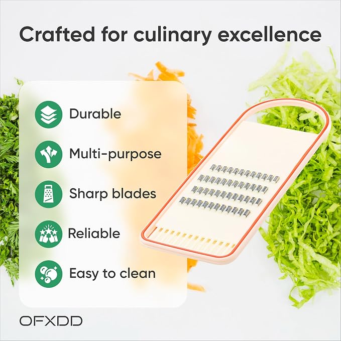 Plastic Grater for Korean Carrot - Korean Slicer - Carrots Plastic Graters - Grater with Holder
