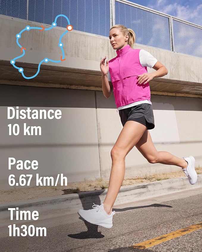 Women's Lightweight Running Vest Stand Collar Zip Up Summer Waistcoat Sleeveless Jacket for Golf Hiking Travel