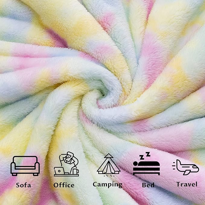 MUGD Blankets Fuzzy Soft Fleece Throw Blanket Cozy Soft Warm Throw Blanket for Bed