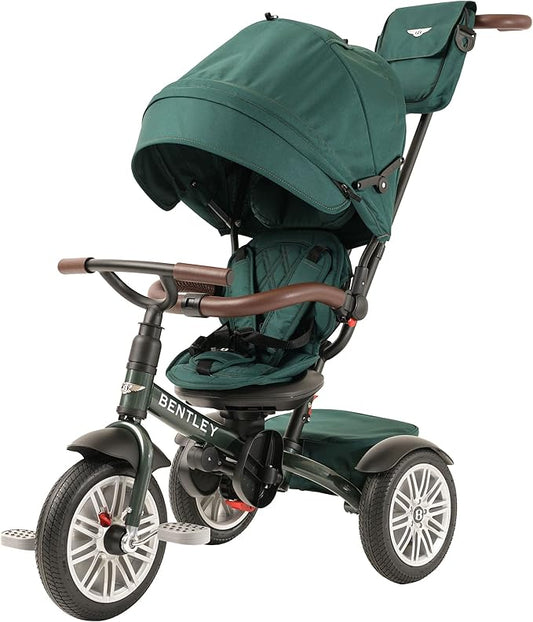 Bentley Kids Trike - All Terrain Toddler Bike 6-in-1, Officially Designed by Bentley Motors UK; Baby to Big Kid Tricycle is a Compelling Statement of Performance & Luxury, Spruce Green (6m-5y+)