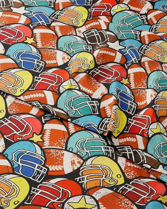CGK Unlimited Kids All Star Helmets Twin 3 Piece Sheet Set - Boys, Girls, Teens, Toddler - Easy Fit Deep Pockets - Soft, Cooling & Breathable Sheets - Cozy, Fade and Wrinkle Free - Machine Washable