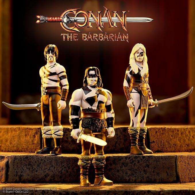 Super7 Conan The Barbarian War Paint Subotai - 3.75" Conan Action Figure with Accessory Classic Movie Collectibles and Retro Toys