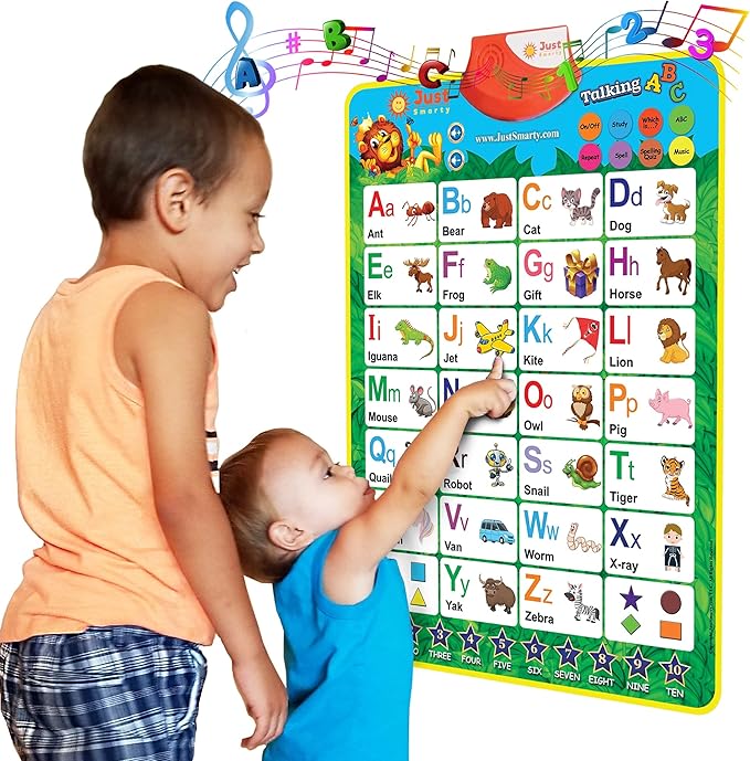Just Smarty Interactive Learning & Education Toys for 2+ year old | Alphabet Learning Toddler Toys Age 1-2 | Learning Toys for 1 + Year Old Boys and Girls | ABC Baby Learning Toys 12-18 Months