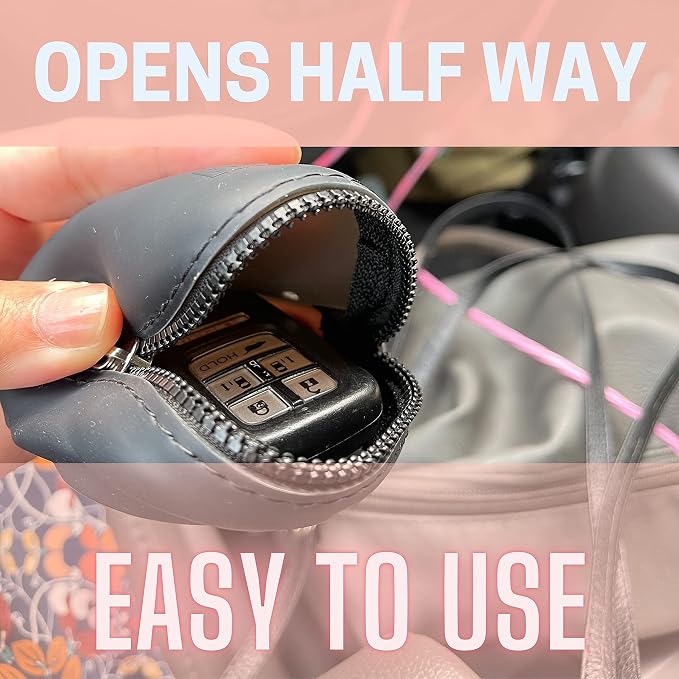 Adorable Pink Peri - Menstrual Period Cup Case Storage Bag | Rose Design + Silicon Material | Easy to Carry, Clean, and Daily Use + Metal Chain + Reusable Zero Waste Period (Black)