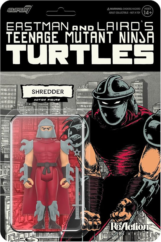 Super7 Teenage Mutant Ninja Turtles Shredder (Comic Color) - 3.75" TMNT Action Figure with Accessories Classic Cartoon Collectibles