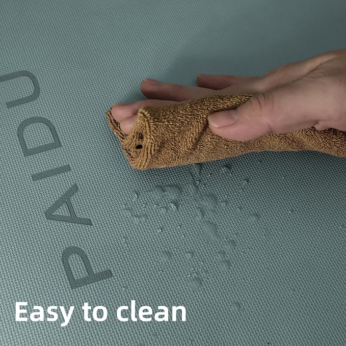 PAIDU Yoga Mat Non Slip Anti-tear,extra thick-2/5 inch（10MM）High Resiliency Professional POE Yoga Mats for Women Men Kids,72"x24"inch,Workout, Yoga, Pilates and Floor Exercise, with Carrier Strap