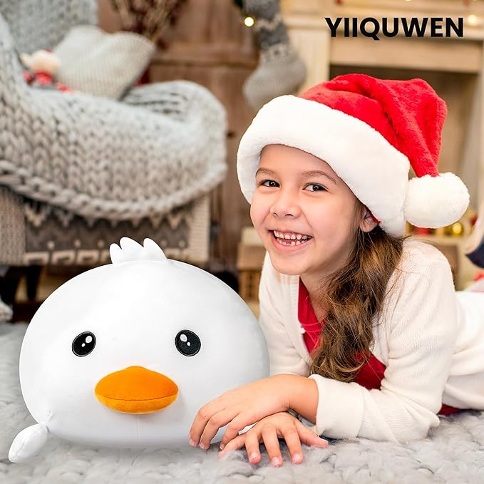 Duck Plush Cute Stuffed Animal with 4 Baby Soft Pillow Christmas, Thanksgiving, Birthday Gift for Girls Boys Kids Decor