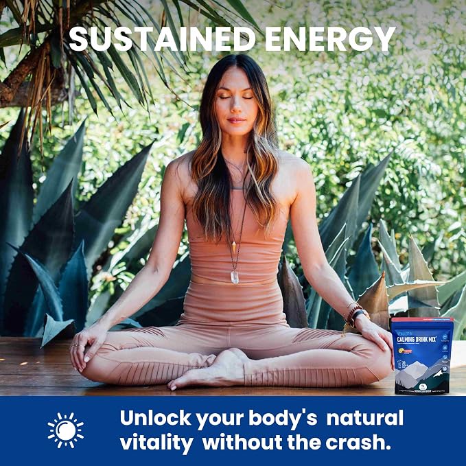 Super Cortisol Calm Supplement Drink Powder for Women & Men with Magnesium Glycinate, Ashwagandha, L-Theanine & Vitamin D3 | Relaxation & Mood Support | Sugar Free, Vegan, 30 Servings