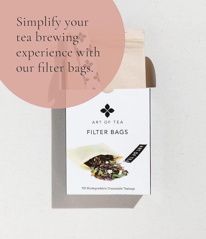 Art of Tea Rose Black Tea Bags 12 Count, Premium Floral Black Tea with Rose Petals, Smooth Aromatic Caffeinated Gourmet Tea, Elegant Hot or Iced Tea Bags