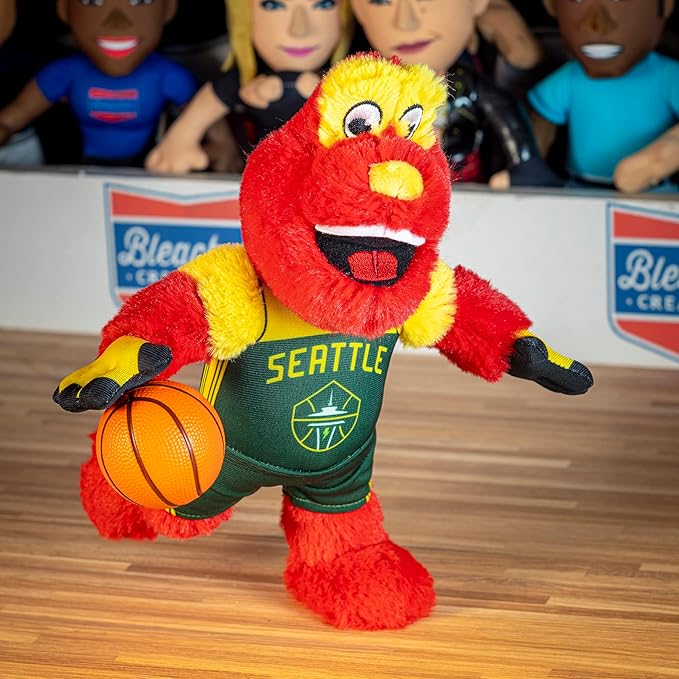 Bleacher Creatures Seattle Storm Doppler 10" Mascot Plush Figure - A Mascot for Play or Display