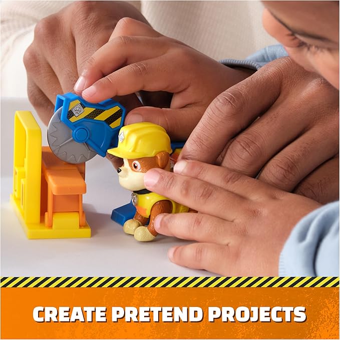 Rubble & Crew, Power Tool Pups, Rubble & Wheeler Toy Figures with 2 Construction Tools & 2 Building Accessories, Kids Toys for Boys & Girls Ages 3+