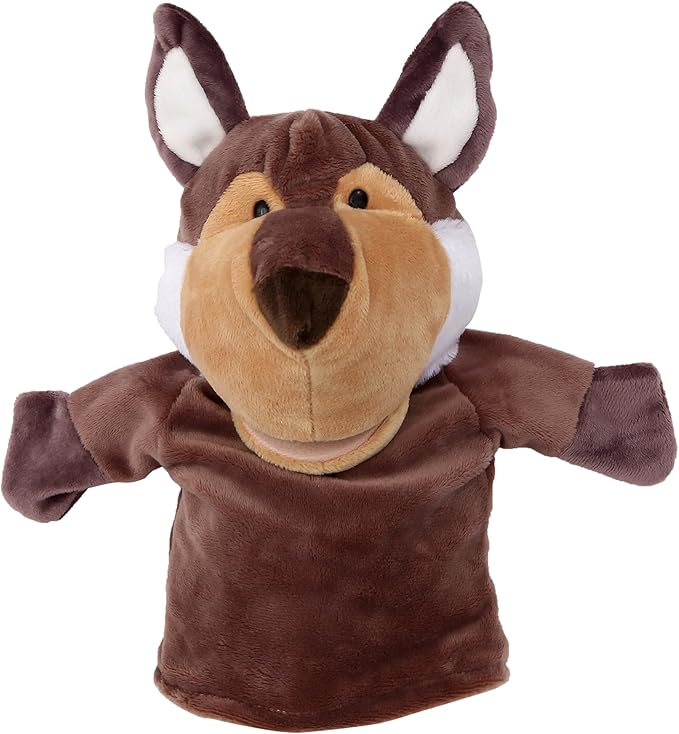 Animal Hand Puppets Set for Kids & Adults - 12.5" Premium Quality Soft Plush Toys with Movable Mouths - Perfect for Storytelling, Teaching, Preschool, Role-Play - Durable, Vibrant, Educational Puppets