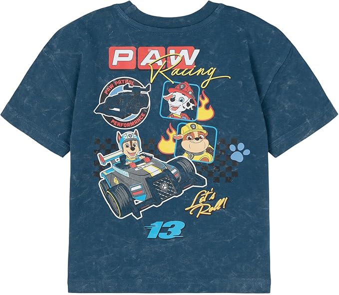 Nickelodeon Paw Patrol T-Shirt and French Terry Shorts Outfit Set Infant to Big Kid Sizes (12 Months - 10-12)