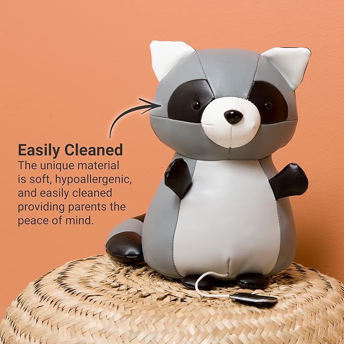 Little Big Friends Musical Baby Toy – Soft Plush Pull-String Cord Classical Toy for Baby & Toddlers | Soothing Stuffed Cuddly Animal Gift | Denver The Raccoon