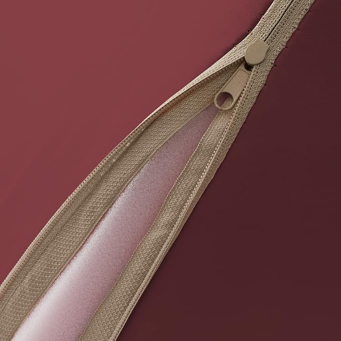 Saloniture Triangle Wedge Massage Table Bolster Under-Knee Pillow, Extra Large - 19 x 12 x 20 x 15.5 Inch - Burgundy