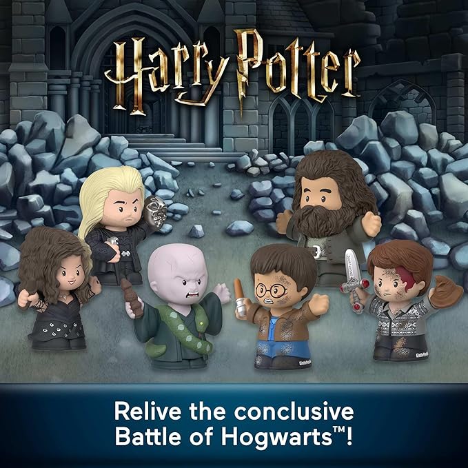 Little People COLLECTOR Harry Potter and The Deathly Hallows Special Edition Set for Fans, 6 Figures in a Display Package