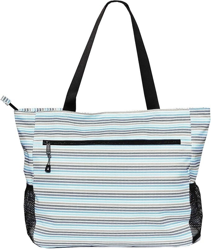 ESVAN LARGE BEACH BAG Water Resistant Lightweight 20 inch Women Oversize Tote Bag for Gym Beach Travel Pool Yoga Nurse