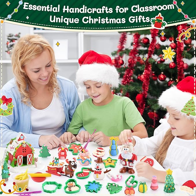PLAY Color Dough Set for Kids - Clay Set for Kids Ages 4-8 Educational Toys for Girls Safe & Non-Toxic