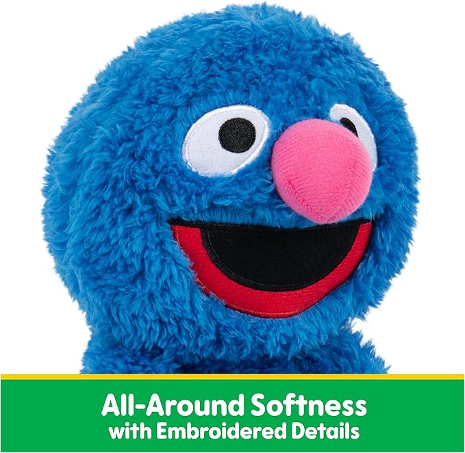 GUND Sesame Street Official Grover Take Along Buddy Plush, Premium Plush Toy for Ages 1 & Up, Blue, 13”