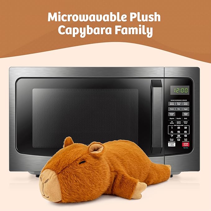 MARYSUN Microwavable Capybara Stuffed Animal - Weighted Stuffed Animal Plush, Heating Pad, Cozy Gift for Girls|Women|Kids|Elder People