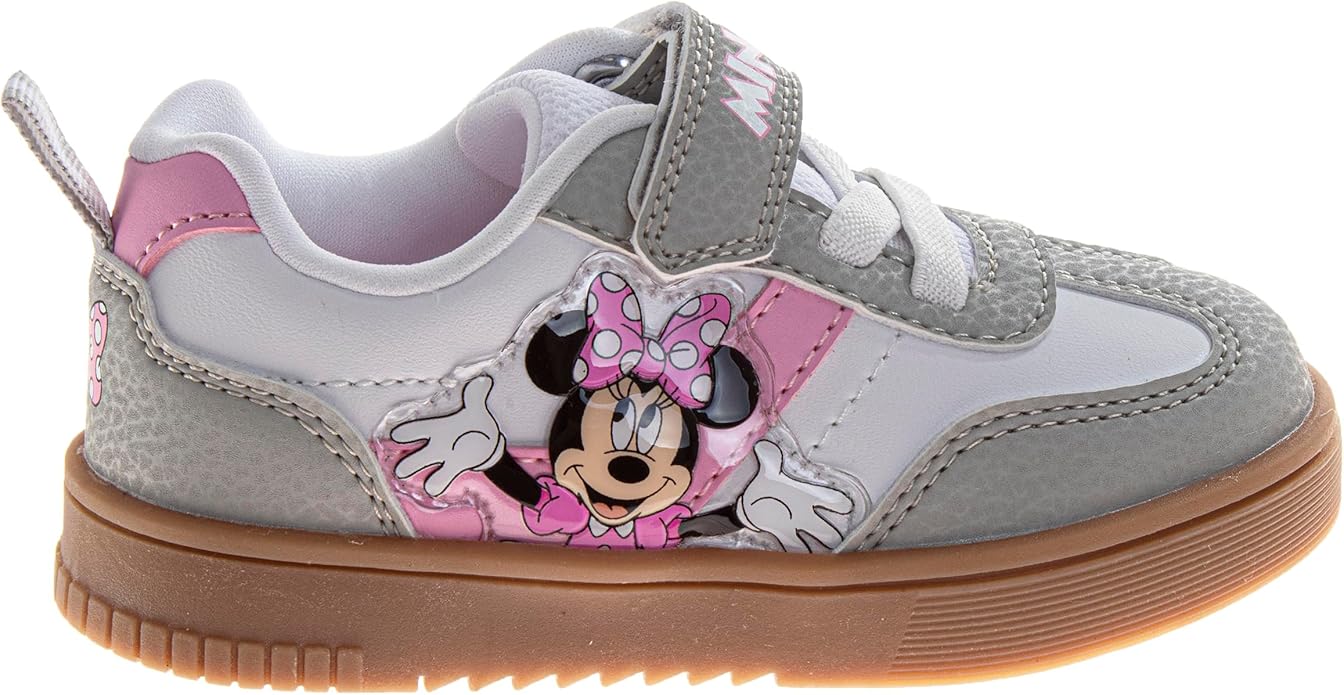 Girls Kids Casual Character Shoes Princess Frozen Minnie Mouse Paw Patrol Moana Lilo Stitch Abby Elmo Sneakers for Girls Size 6-10 Toddler / 11-12 Little Kids