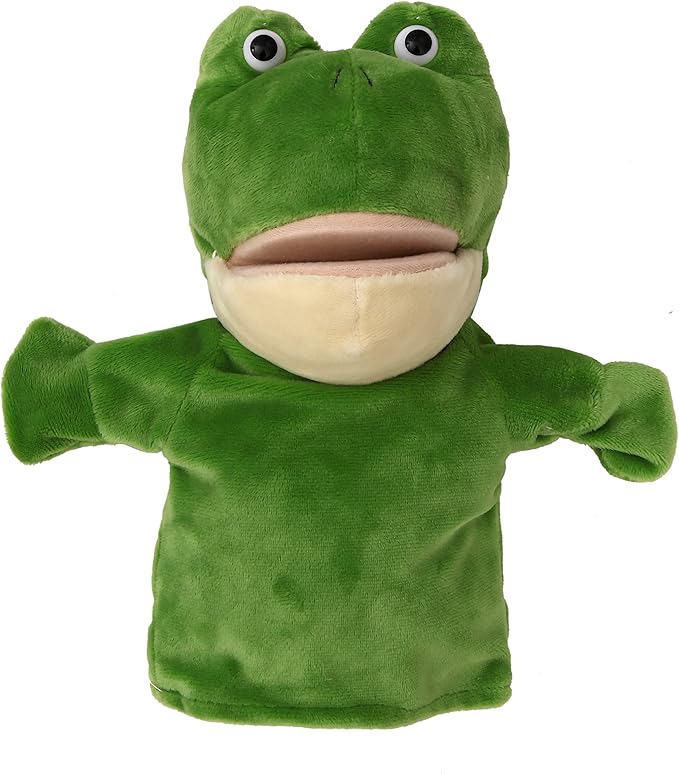 Animal Hand Puppets Set for Kids & Adults - 12.5" Premium Quality Soft Plush Toys with Movable Mouths - Perfect for Storytelling, Teaching, Preschool, Role-Play - Durable, Vibrant, Educational Puppets