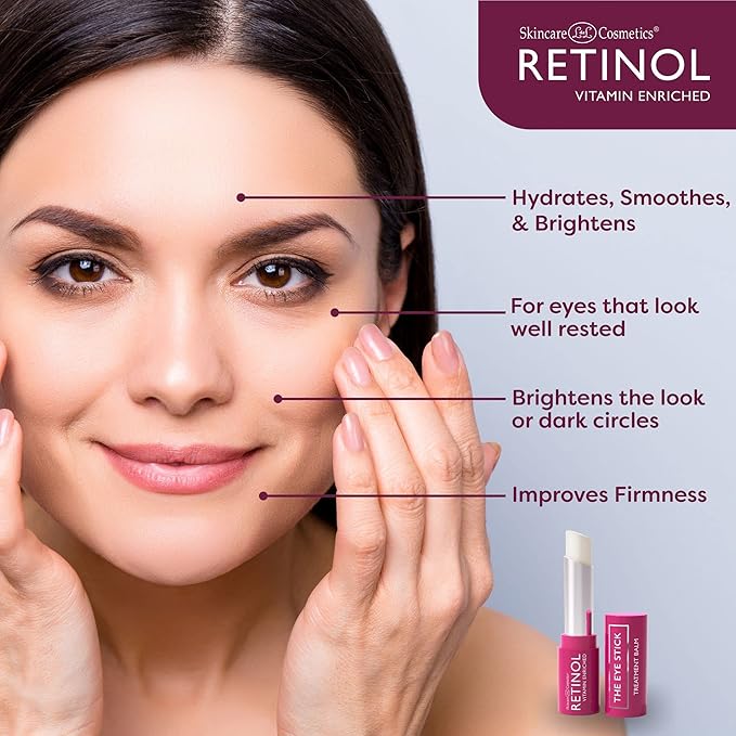 LIVAURA Retinol Anti-Aging Eye Stick – Treatment Balm – Your Beauty Secret for Younger Looking Eyes – Hydrates, Brightens, and Smooths Fine Lines – Vitamin A, C and E Minimizes Aging Effect on Eyes