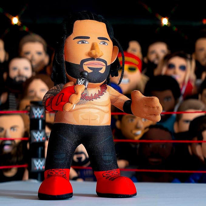 Bleacher Creatures WWE Roman Reigns 10" Plush Figure - A Wrestling Superstar for Play or Display