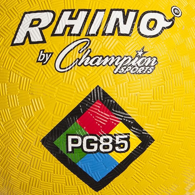 Champion Sports Playground Balls – Single Balls & Sets, Multiple Colors, Durable Nylon-Wound Construction for Kickball & Indoor/Outdoor Play