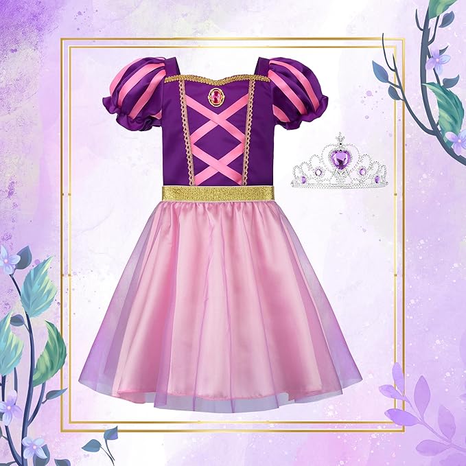 ReliBeauty Princess Dress up for Girls 3-8