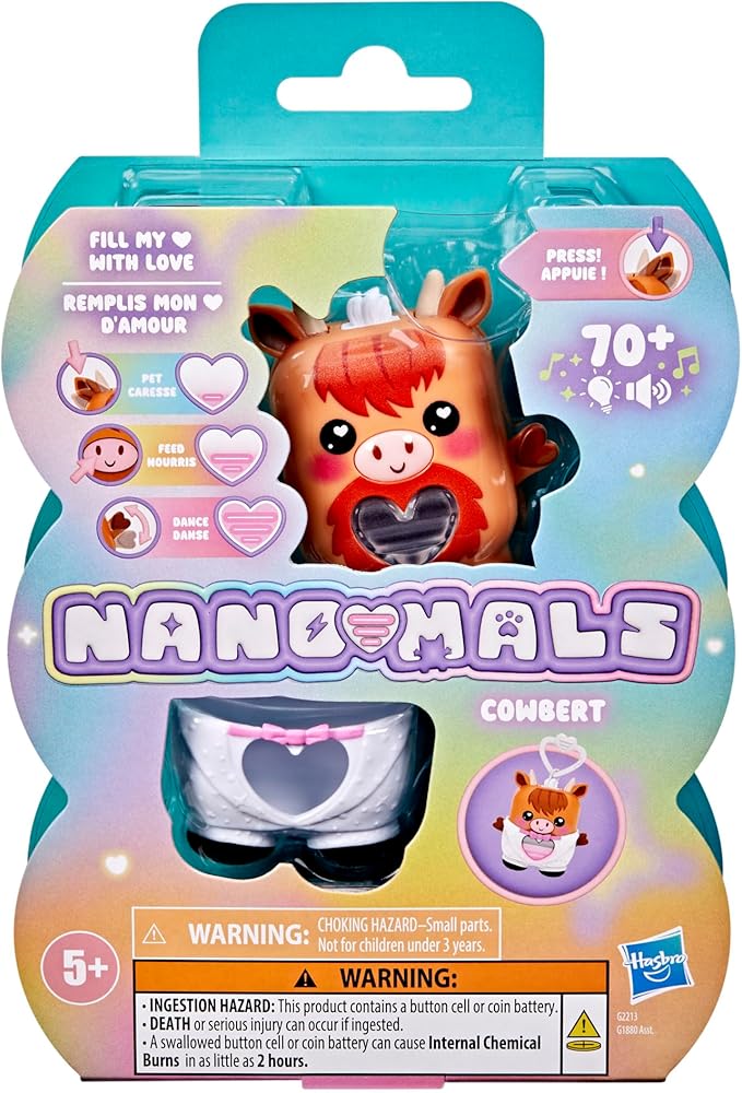 Cowbert The Highland Cow, Electronic Pet Cow Toy, 70+ Responses, Interactive Fidget Toys for Girls & Boys Ages 5+
