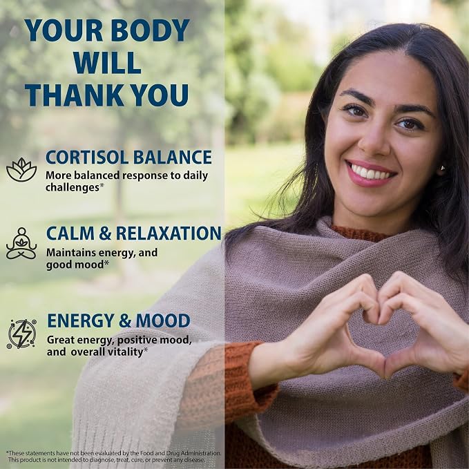 StrongVit Cortisol Supplements for Women and Men with Magnesium, Ashwagandha & L-Theanine. High Cortisol Reducer, Manager, Detox, Lower and Control. Sleep Support & Stress Relief, USA (180 Capsules)