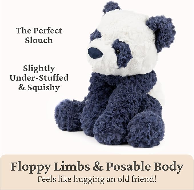GUND Cozys Collection Panda, Panda Bear Stuffed Animal, Plush Toy for Ages 1 and Up, Navy Blue, 10”