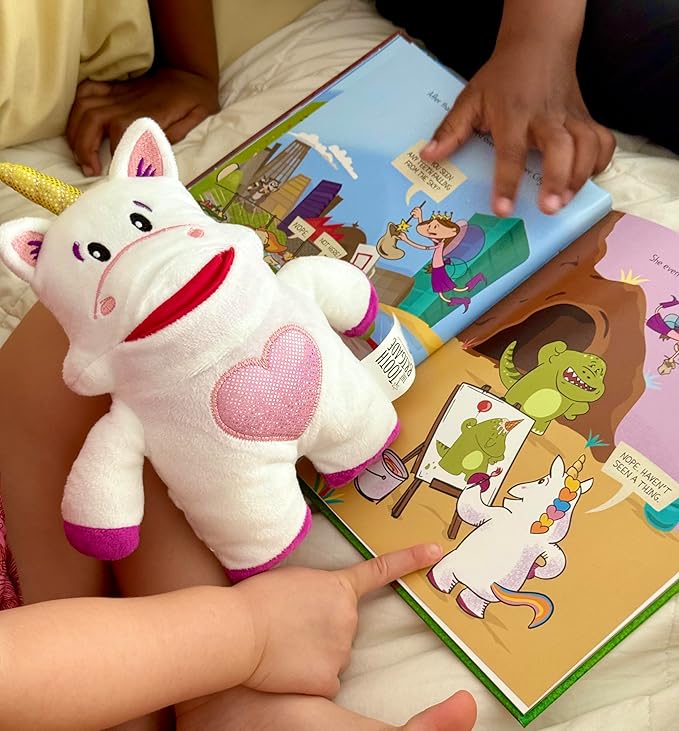 Sprinkles Unicorn Tooth Fairy Pillow and Book Bundle | 8" Plush with Pocket for Lost Teeth & Hardcover Storybook w/Tracker, Q&A for Boys Girls Children of All Ages