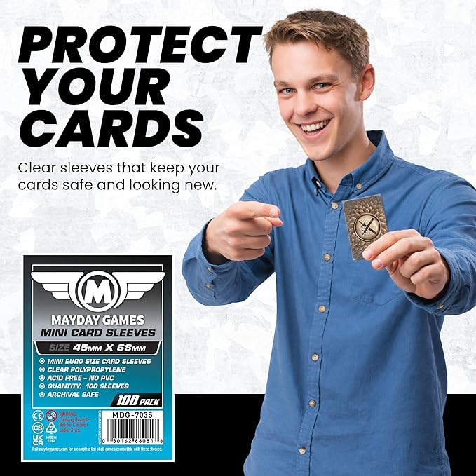Mayday Games Mini Card Sleeve 45 MM X 68 MM pack of 100
