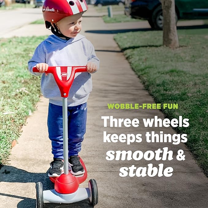Radio Flyer, My First Scooter for ages 2-5, Toddler Scooters with three wheels and wide deck for stability (Amazon Exclusive)