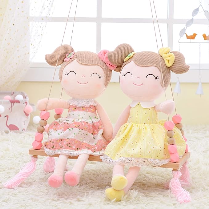 Gloveleya Baby Girl Plush Doll – 16 Inch Soft Snuggle Doll, Cute Toddler Gift with Gift Box, First Baby Doll for Girls, Birthday, Christmas & Holiday Present